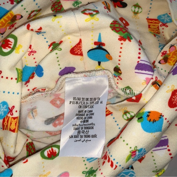 Disney Mickey Mouse dumbo Minnie Mouse mock neck long sleeve top size 2XL yellow - Picture 12 of 12